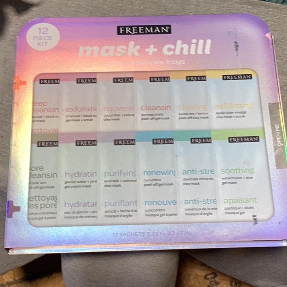 NWT freeman mask & chill 12 piece msrp 22